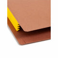 Smead Straight Tab Cut Letter Recycled File Pocket, Yellow, 8 1/2" Width x 11" Length, 10 / Box, SMD73688