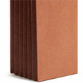 Smead Straight Tab Cut Letter Recycled File Pocket, Dark Brown, 8 1/2" Width x 11" Length, 10 / Box, SMD73691