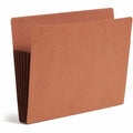 Smead Straight Tab Cut Letter Recycled File Pocket, Dark Brown, 8 1/2" Width x 11" Length, 10 / Box, SMD73691