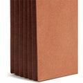 Smead Straight Tab Cut Letter Recycled File Pocket, Dark Brown, 8 1/2" Width x 11" Length, 10 / Box, SMD73691