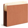 Smead Straight Tab Cut Letter Recycled File Pocket, Dark Brown, 8 1/2" Width x 11" Length, 10 / Box, SMD73691
