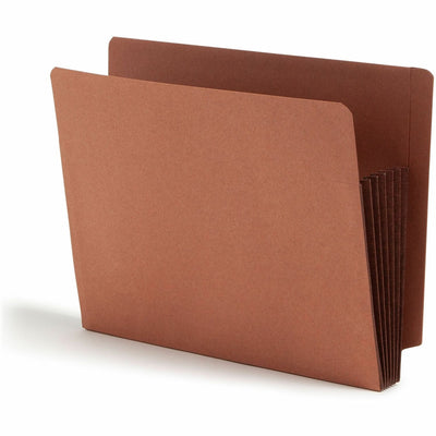 Smead Straight Tab Cut Letter Recycled File Pocket, Dark Brown, 8 1/2" Width x 11" Length, 10 / Box, SMD73691