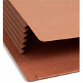 Smead TUFF Straight Tab Cut Letter Recycled File Pocket, Redrope, 8 1/2" Width x 11" Length, 10 / Box, SMD73790