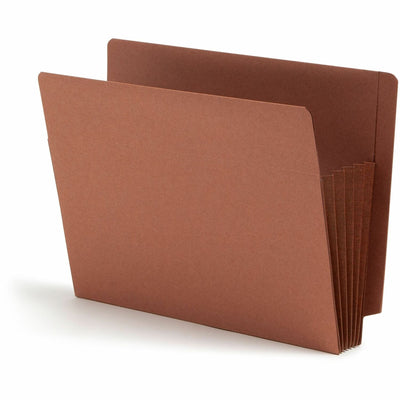 Smead TUFF Straight Tab Cut Letter Recycled File Pocket, Redrope, 8 1/2" Width x 11" Length, 10 / Box, SMD73790