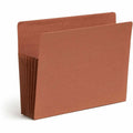 Smead TUFF Straight Tab Cut Letter Recycled File Pocket, Redrope, 8 1/2" Width x 11" Length, 5 / Box, SMD73795