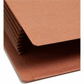 Smead TUFF Straight Tab Cut Letter Recycled File Pocket, Redrope, 8 1/2" Width x 11" Length, 5 / Box, SMD73795