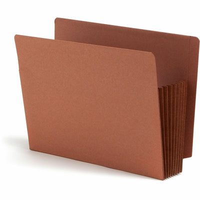 Smead TUFF Straight Tab Cut Letter Recycled File Pocket, Redrope, 8 1/2" Width x 11" Length, 5 / Box — view 1