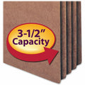 Smead Straight Tab Cut Letter Recycled File Pocket, Redrope, 8 1/2" Width x 11" Length, 50 / Box, SMD73805