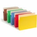 Smead Straight Tab Cut Letter Recycled File Pocket, Redrope, 8 1/2" Width x 11" Length, 5 / Pack, SMD73892