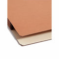Smead 2/5 Tab Cut Legal Recycled File Pocket, Redrope, 8 1/2" Width x 14" Length, 25 / Box, SMD74088