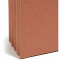 Smead 2/5 Tab Cut Legal Recycled File Pocket, Redrope, 8 1/2" Width x 14" Length, 25 / Box, SMD74088