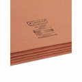 Smead 2/5 Tab Cut Legal Recycled File Pocket, Redrope, 8 1/2" Width x 14" Length, 25 / Box, SMD74088