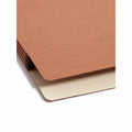 Smead Straight Tab Cut Legal Recycled File Pocket, Redrope, 8 1/2" Width x 14" Length, 25 / Box, SMD74224