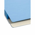 Smead Straight Tab Cut Legal Recycled File Pocket, Blue, 8 1/2" Width x 14" Length, SMD74225
