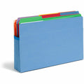 Smead Straight Tab Cut Legal Recycled File Pocket, Blue, 8 1/2" Width x 14" Length, SMD74225