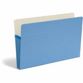 Smead Straight Tab Cut Legal Recycled File Pocket, Blue, 8 1/2" Width x 14" Length, SMD74225