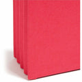 Smead Straight Tab Cut Legal Recycled File Pocket, Red, 8 1/2" Width x 14" Length, SMD74231