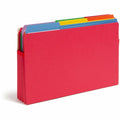 Smead Straight Tab Cut Legal Recycled File Pocket, Red, 8 1/2" Width x 14" Length, SMD74231