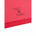 Smead Straight Tab Cut Legal Recycled File Pocket, Red, 8 1/2" Width x 14" Length, SMD74231