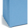 Smead Colored Straight Tab Cut Legal Recycled File Pocket, Blue, 8 1/2" Width x 14" Length, SMD74235