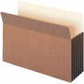 Smead TUFF Straight Tab Cut Legal Recycled File Pocket, Redrope, 8 1/2" Width x 14" Length, 10 / Box, SMD74390