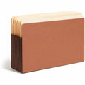 Smead TUFF Straight Tab Cut Legal Recycled File Pocket, Redrope, 8 1/2" Width x 14" Length, 5 / Box, SMD74395