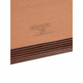 Smead TUFF Straight Tab Cut Legal Recycled File Pocket, Redrope, 8 1/2" Width x 14" Length, 5 / Box, SMD74395