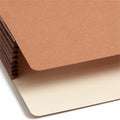 Smead TUFF Straight Tab Cut Legal Recycled File Pocket, Redrope, 8 1/2" Width x 14" Length, 5 / Box, SMD74395
