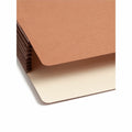 Smead TUFF Straight Tab Cut Legal Recycled File Pocket, Redrope, 8 1/2" Width x 14" Length, 5 / Box, SMD74395
