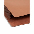 Smead Straight Tab Cut Legal Recycled File Pocket, Dark Brown, 8 1/2" Width x 14" Length, 10 / Box, SMD74681