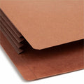 Smead Straight Tab Cut Legal Recycled File Pocket, Dark Brown, 8 1/2" Width x 14" Length, 10 / Box, SMD74681