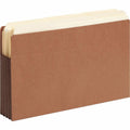 Smead Straight Tab Cut Legal Recycled File Pocket, Dark Brown, 8 1/2" Width x 14" Length, 10 / Box, SMD74681