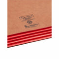 Smead TUFF Pocket Straight Tab Cut Legal Recycled File Pocket, Red, 8 1/2" Width x 14" Length, 10 / Box, SMD74686