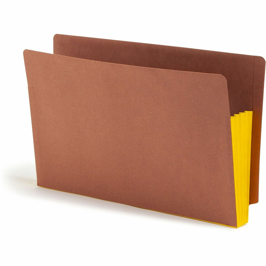 Smead File Pocket, TUFF Pocket, 8.5" Width x 14" Length, Yellow, Redrope, Straight, Tear Resistant, 1 / Pack, SMD74688