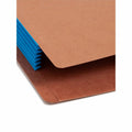 Smead Straight Tab Cut Legal Recycled File Pocket, Blue, 8 1/2" Width x 14" Length, 10 / Box, SMD74689