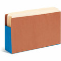 Smead Straight Tab Cut Legal Recycled File Pocket, Blue, 8 1/2" Width x 14" Length, 10 / Box, SMD74689