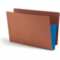 Smead Straight Tab Cut Legal Recycled File Pocket, Blue, 8 1/2" Width x 14" Length, 10 / Box, SMD74689