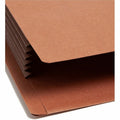 Smead Straight Tab Cut Legal Recycled File Pocket, Dark Brown, 8 1/2" Width x 14" Length, 10 / Box, SMD74691