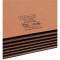 Smead Straight Tab Cut Legal Recycled File Pocket, Dark Brown, 8 1/2" Width x 14" Length, 10 / Box, SMD74691
