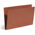 Smead Straight Tab Cut Legal Recycled File Pocket, Dark Brown, 8 1/2" Width x 14" Length, 10 / Box, SMD74691