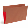 Smead TUFF Pocket Straight Tab Cut Legal Recycled File Pocket, Red, 8 1/2" Width x 14" Length, 10 / Box, SMD74696