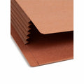Smead TUFF Straight Tab Cut Legal Recycled File Pocket, Redrope, 8 1/2" Width x 14" Length, 10 / Box, SMD74790