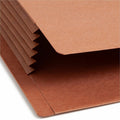 Smead TUFF Straight Tab Cut Legal Recycled File Pocket, Redrope, 8 1/2" Width x 14" Length, 10 / Box, SMD74790