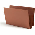 Smead TUFF Straight Tab Cut Legal Recycled File Pocket, Redrope, 8 1/2" Width x 14" Length, 5 / Box, SMD74795