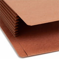 Smead TUFF Straight Tab Cut Legal Recycled File Pocket, Redrope, 8 1/2" Width x 14" Length, 5 / Box, SMD74795
