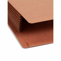 Smead TUFF Straight Tab Cut Legal Recycled File Pocket, Redrope, 8 1/2" Width x 14" Length, 5 / Box, SMD74795