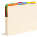 Smead Straight Tab Cut Letter Recycled File Pocket, Manila, 8 1/2" Width x 11" Length, 25 / Box, SMD75114