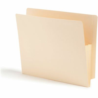 Smead Straight Tab Cut Letter Recycled File Pocket, Manila, 8 1/2" Width x 11" Length, 25 / Box, SMD75114