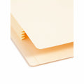 Smead Straight Tab Cut Letter Recycled File Pocket, Manila, 8 1/2" Width x 11" Length, 25 / Box, SMD75124