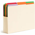 Smead Straight Tab Cut Letter Recycled File Pocket, Manila, 8 1/2" Width x 11" Length, 25 / Box, SMD75124